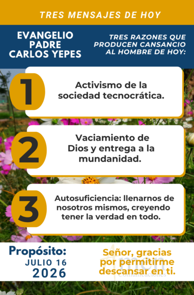 Salmo de hoy 16 de julio 2026 - amen comunicaciones