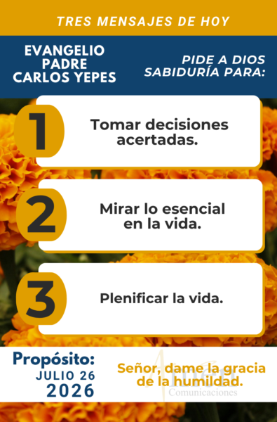Evangelio de hoy - 26 de julio 2026 - amen comunicaciones