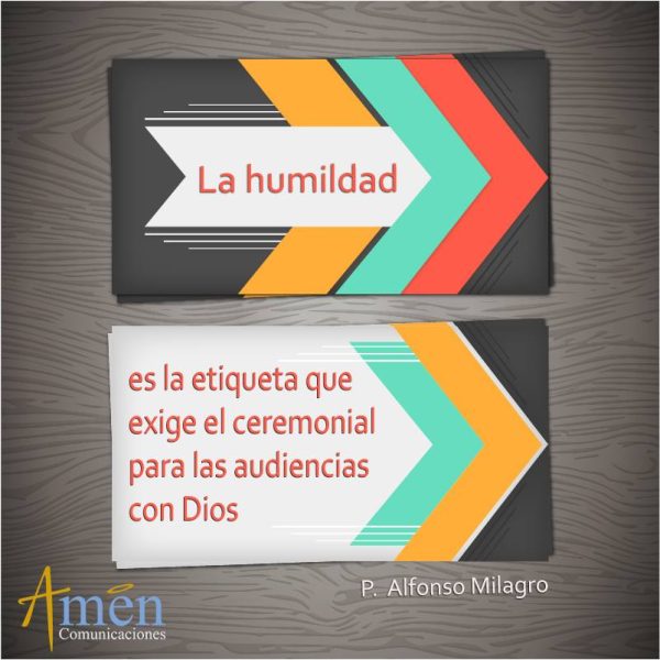 Frase sobre humildad - padre Carlos Yepes 